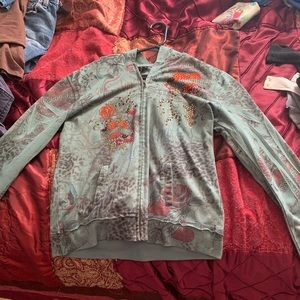 rhinestone ed hardy style jacket